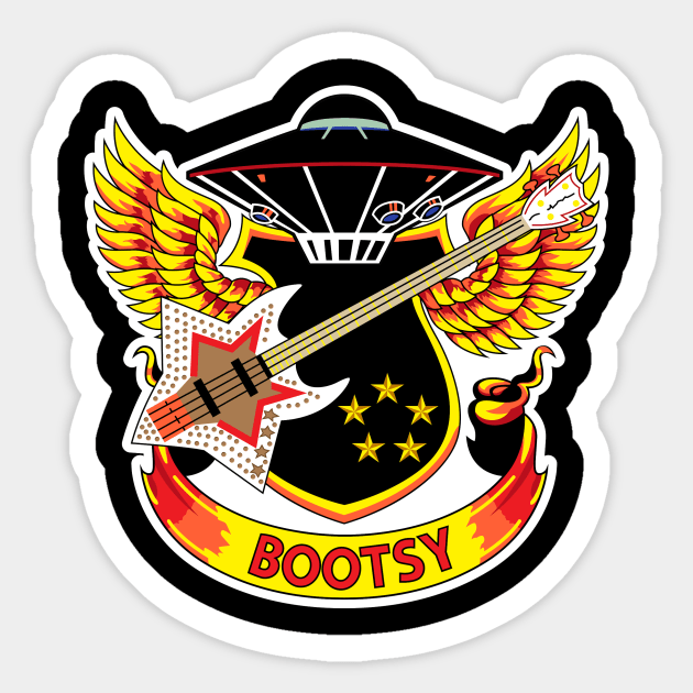 BOOTSY CRYPTO SPACE BASS Sticker by Official Bootsy Collins Merchandie